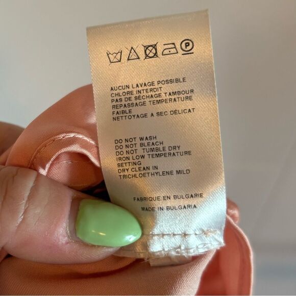 Carven satin midi dress peachy pink - Picture 13 of 16